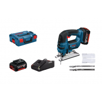 BOSCH GST 18V-LI B siaurapjūklis 2x4 Ah L-Boxx