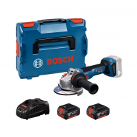 BOSCH GWS 18V-11 kampinis šilfuoklis 2x5 Ah L-Boxx