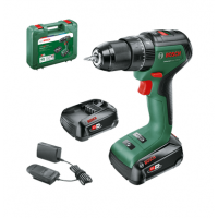 BOSCH UniversalImpact 18V-60 smūginis gręžtuvas - suktuvas 2x2 Ah