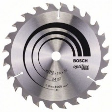 BOSCH OptilineWood pjūklo diskas 184x2.6 mm T24