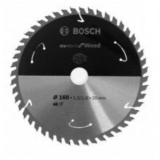 BOSCH Standard for Wood pjūklo diskas 160x1,5 mm T48