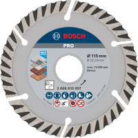 BOSCH PRO Multi Material deimantinis pjovimo diskas 115 mm