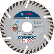 BOSCH PRO Multi Material deimantinis pjovimo diskas 115 mm